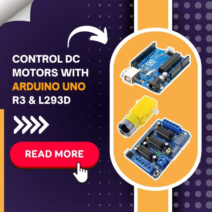 Servo Motor Control with Arduino Uno R3 and L293D Motor Driver - Vayuyaan