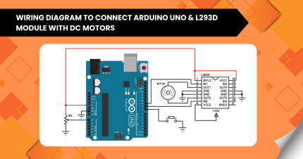 Control DC Motors with Arduino Uno R3 and L293D - Vayuyaan